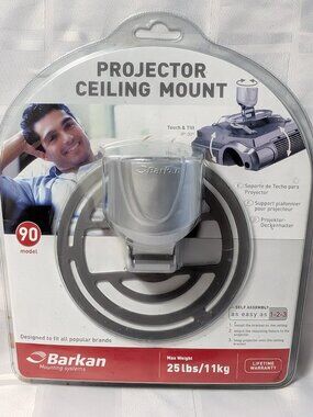 PROJECTOR CEILING MOUNT BY BARKAN 25 LBS / 11 KG MODEL 90 NIP NEW HOME THEATER